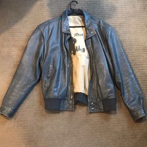 vintage leather jacket